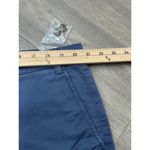 Duck Head Mens Lake Blue Stretch Flat Front Wide Leg Chino Pants Size 42/32 - Picture 10 of 10